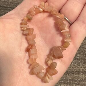 Peach Moonstone Crystal Bracelet - Genuine Crystal - NWOT